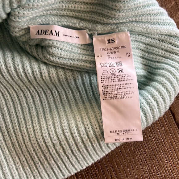 NWT ADEAM Tennis Hoodie Mint Green - Picture 11 of 13